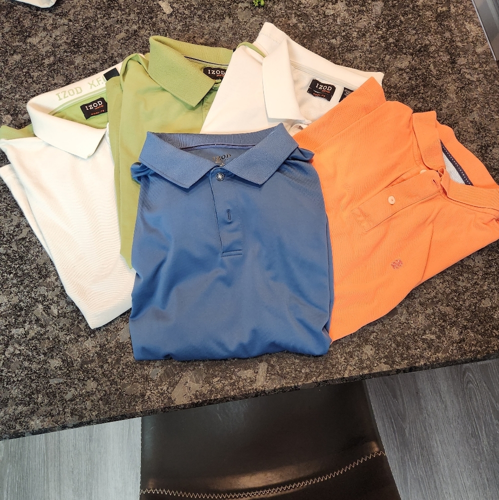 Bundle of XXL Izod Golf shirts